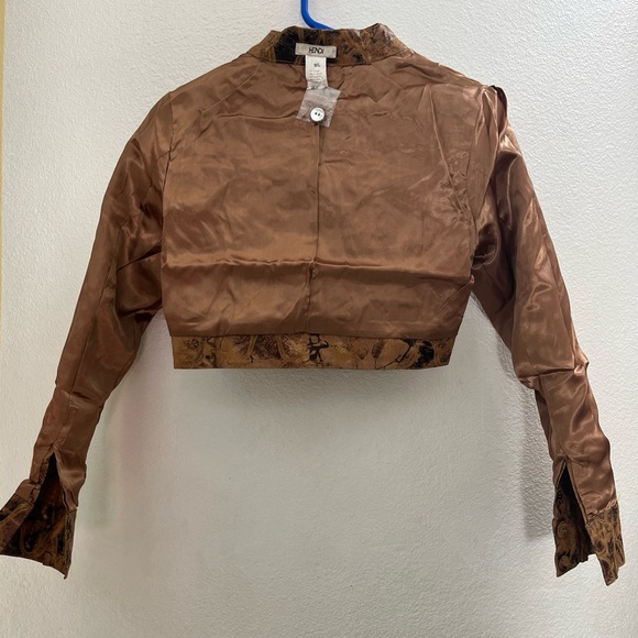Hendi Boho Brown Cropped Jacket - Picture 4 of 12